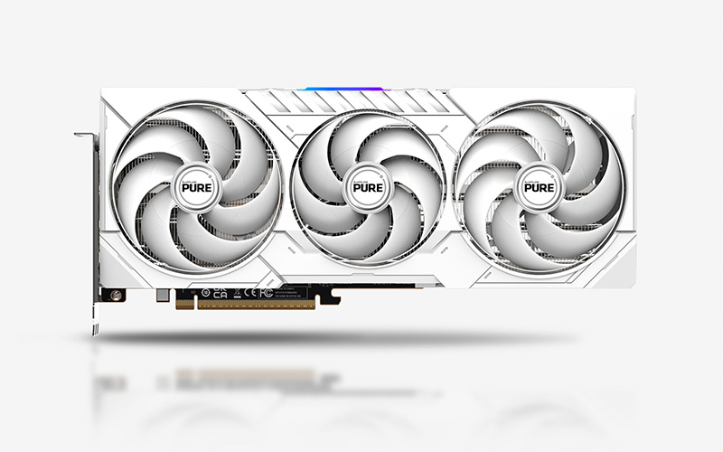 Kartë grafike Sapphire AMD Radeon RX 9070 XT PURE, 16GB GDDR6, e bardhë