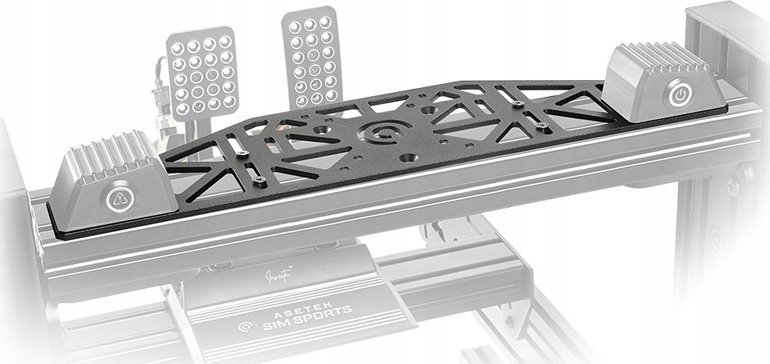 Mbajtëse Asetek SimSports Mounting Bracket, për wheelbase Direct Drive, për tavolinë ose rig, e zezë