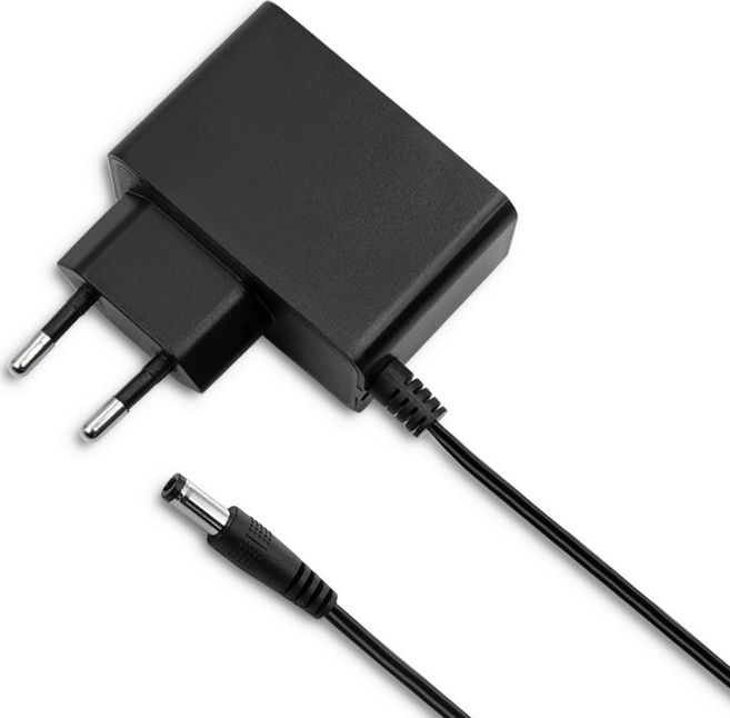 Karikues plug in Qoltec 15W, 7.5V 2A, prizë 5.5 x 2.1 mm, i zi
