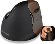 Maus Evoluent VerticalMouse, wireless, USB, i zi dhe kafe