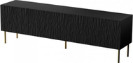 Komodë TV Cama Meble Jungle, 190x40.5x59.5 cm, PAL MDF, e zezë mat
