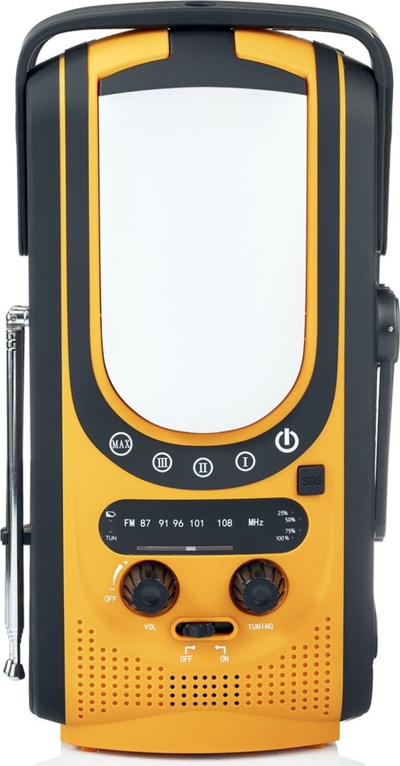 Radio emergjente Extralink Power Ranger EPS-6000, panel diellor, power bank 6000mAh, e zezë