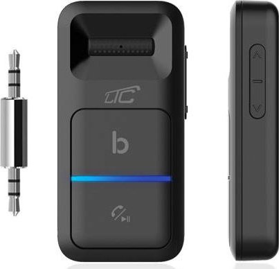 Adapter audio Bluetooth LTC 5.3, receiver me mic, AUX 3.5mm, i zi