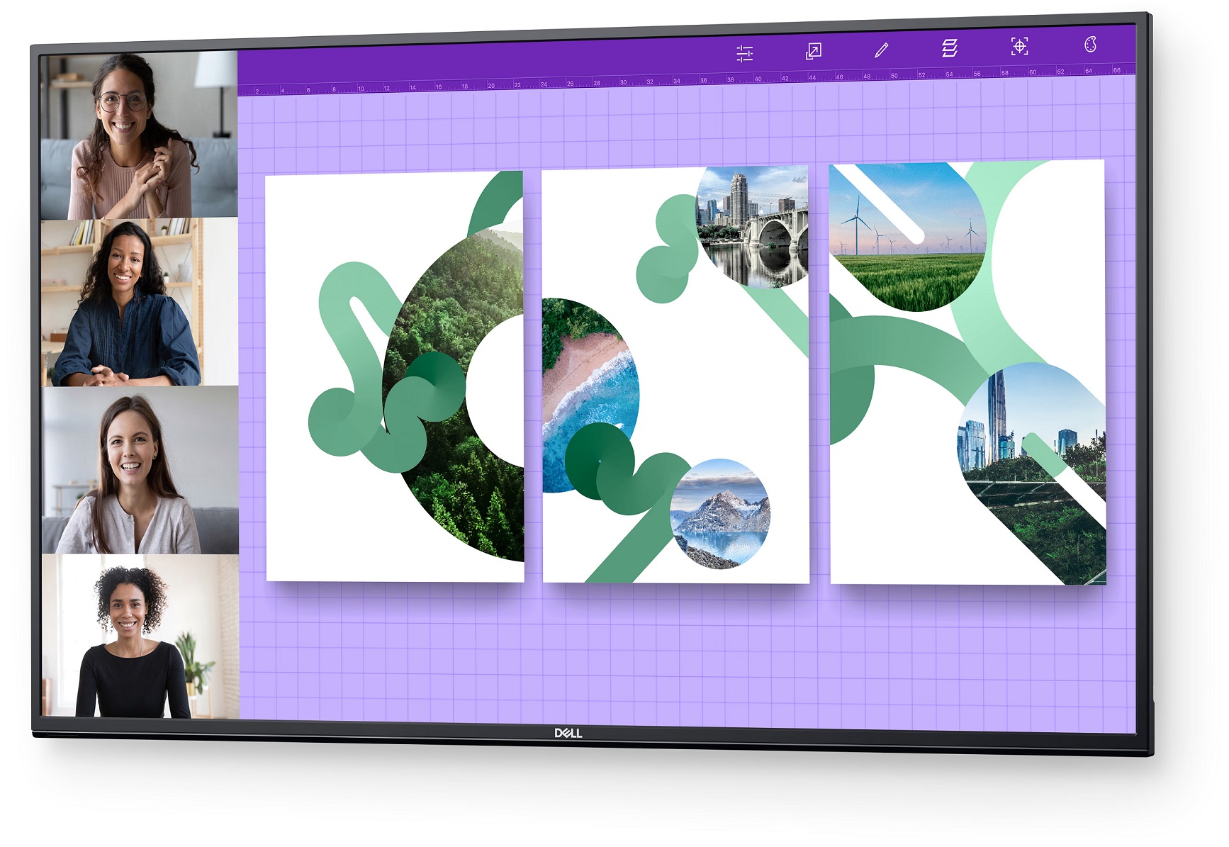Монитор Дел P5524Q, 55\", VA, 4K UHD, црн