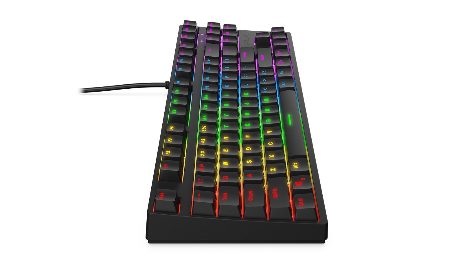Tastierë mekanike Gaming Krux Atax RGB, USB, Outemu Blue, RGB