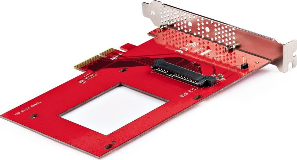 Kartelë adapteri StarTech.com U.3 në PCIe, PCIe 4.0 x4, për SSD 2.5" U.3 NVMe, e zezë