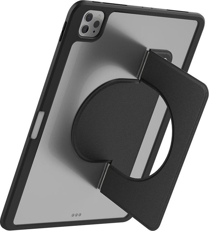 Магнетен држач FlexWing за таблет, прилагодлив агол, кожа, црна