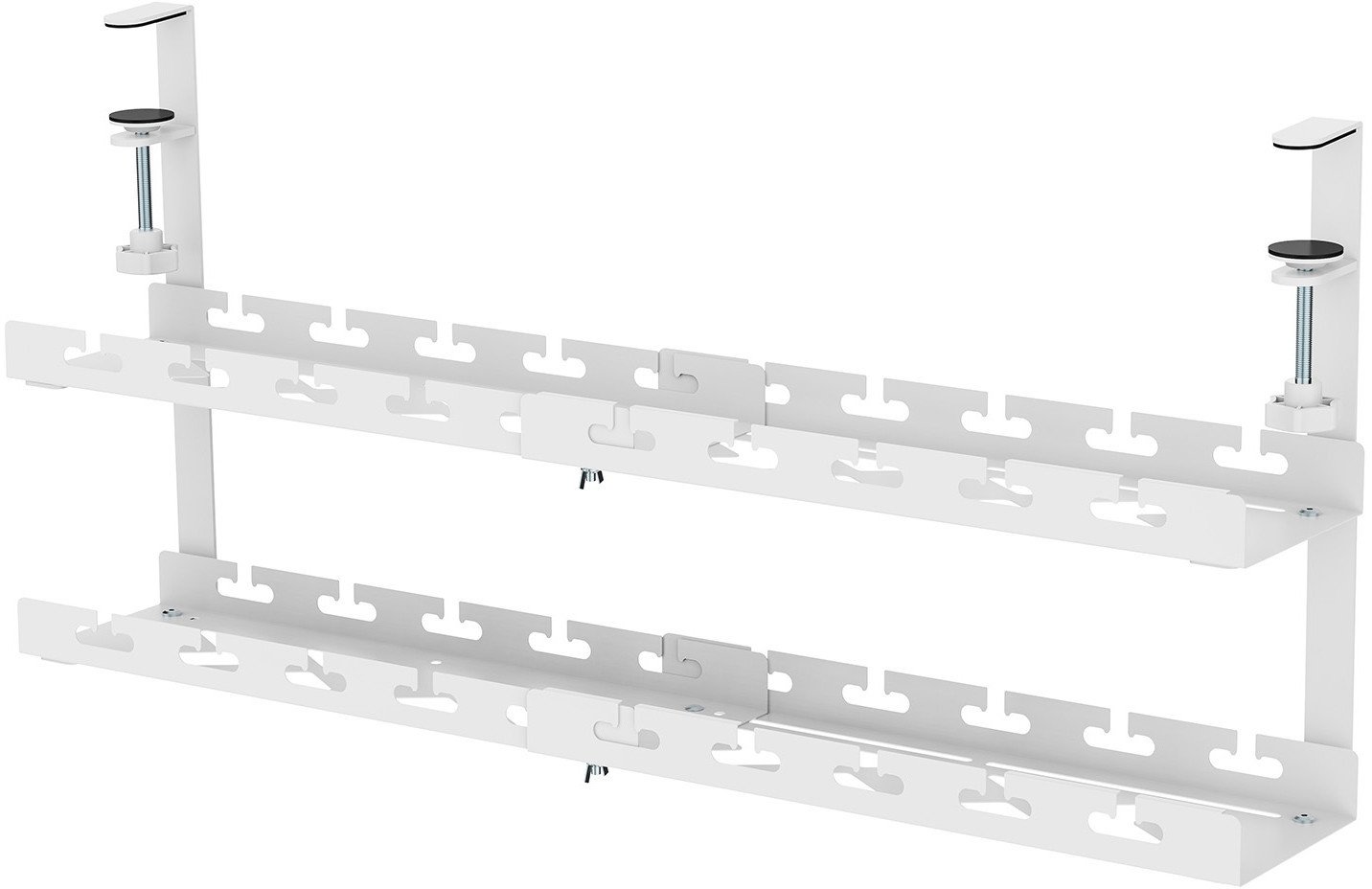 Organizues kabllosh nën tavolinë Maclean, max 5kg, gjatësia 728mm, i zi