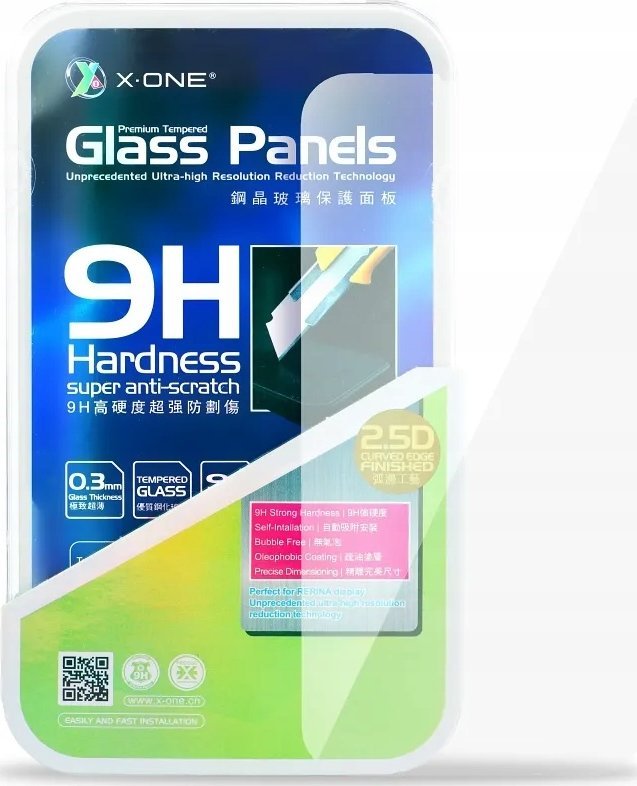 Xham mbrojtës X-one për iPhone 15 Plus 16 Plus, tempered glass, transparant