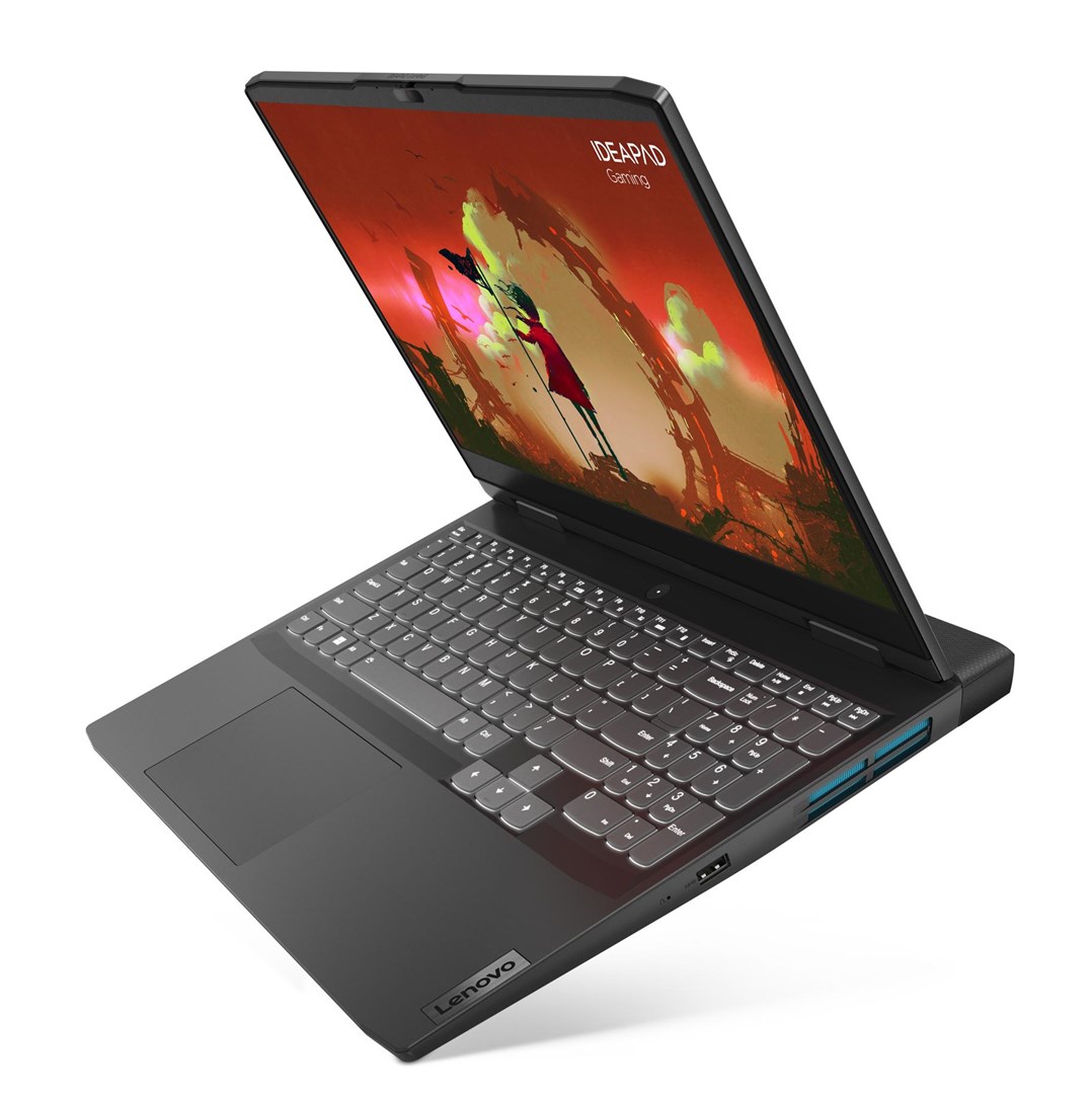 Laptop Lenovo IdeaPad Gaming, 15.6", AMD Ryzen 5 7535HS, 16 GB RAM, 512 GB SSD, NVIDIA GeForce RTX 3050, i hirtë