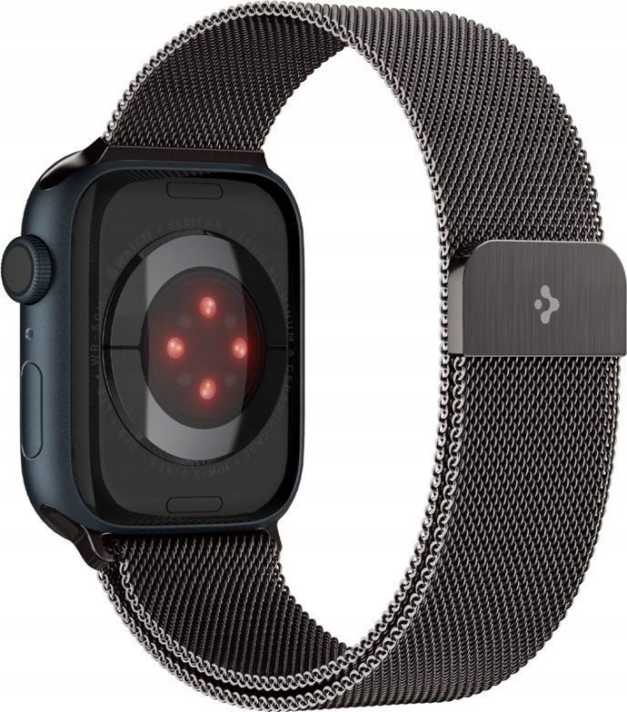 Byzylyk për Apple Watch Spigen Metal Fit, çelik inox, për 49mm 45mm 44mm 42mm, gri grafit