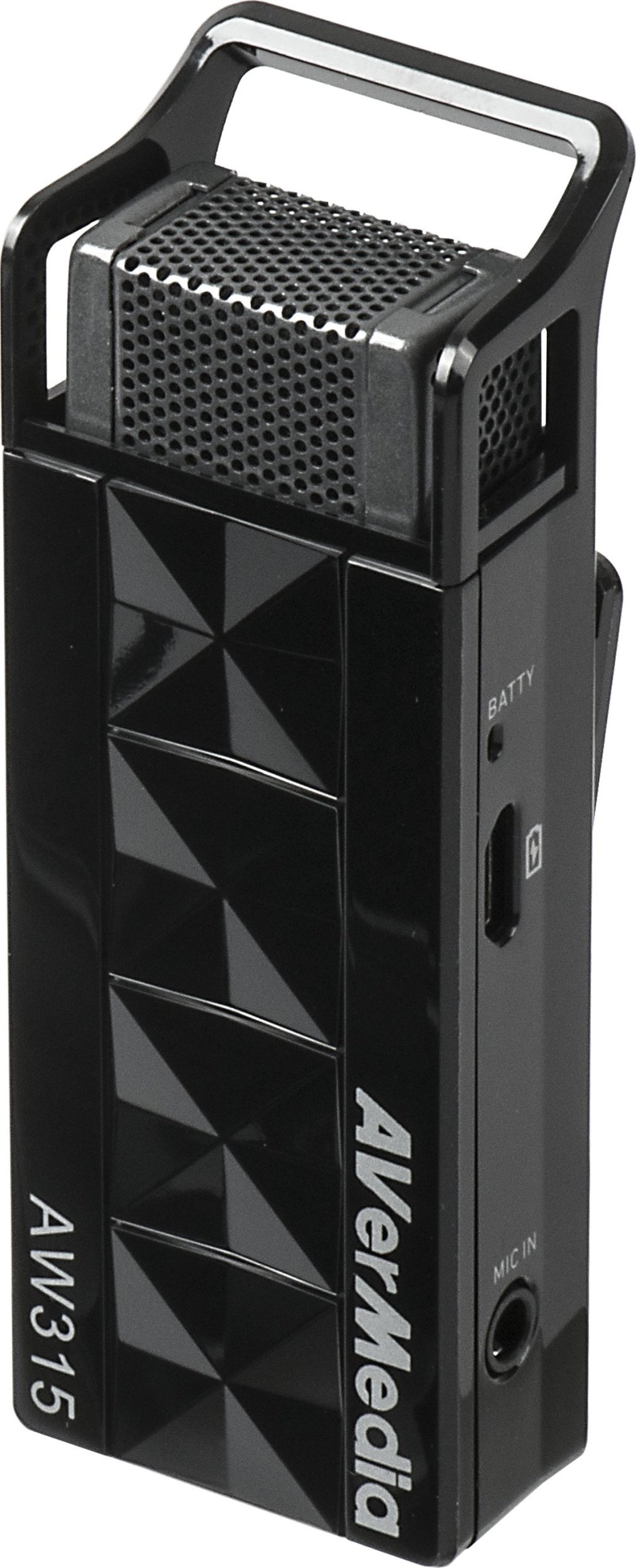 Mikrofon pa tela AVerMedia AW315BN, 2.4 GHz, deri 20 m, i zi