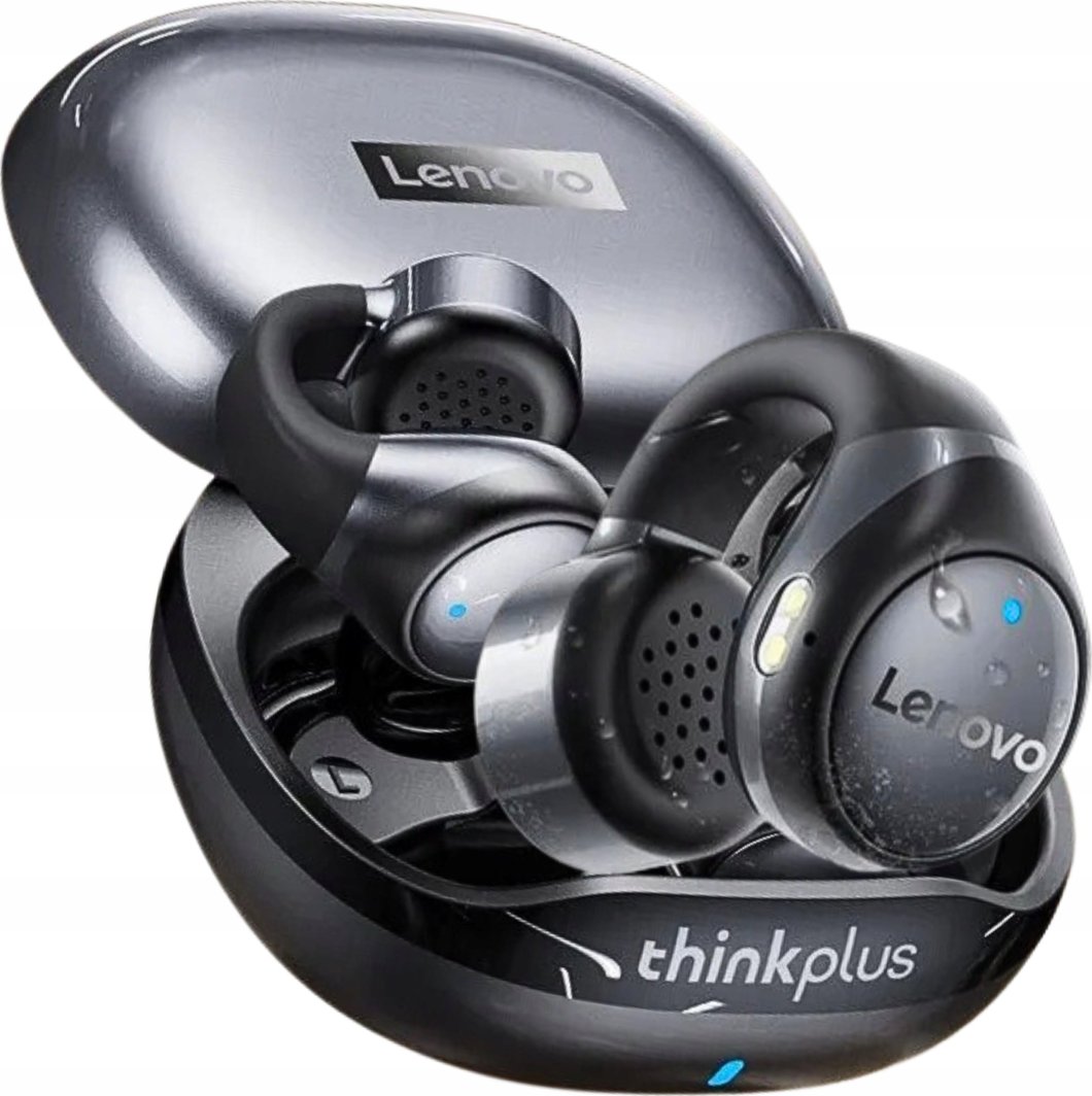 Dëgjuese Lenovo X20 Ear Clip TWS, 6 orë, 10m, me mikrofon, të zeza