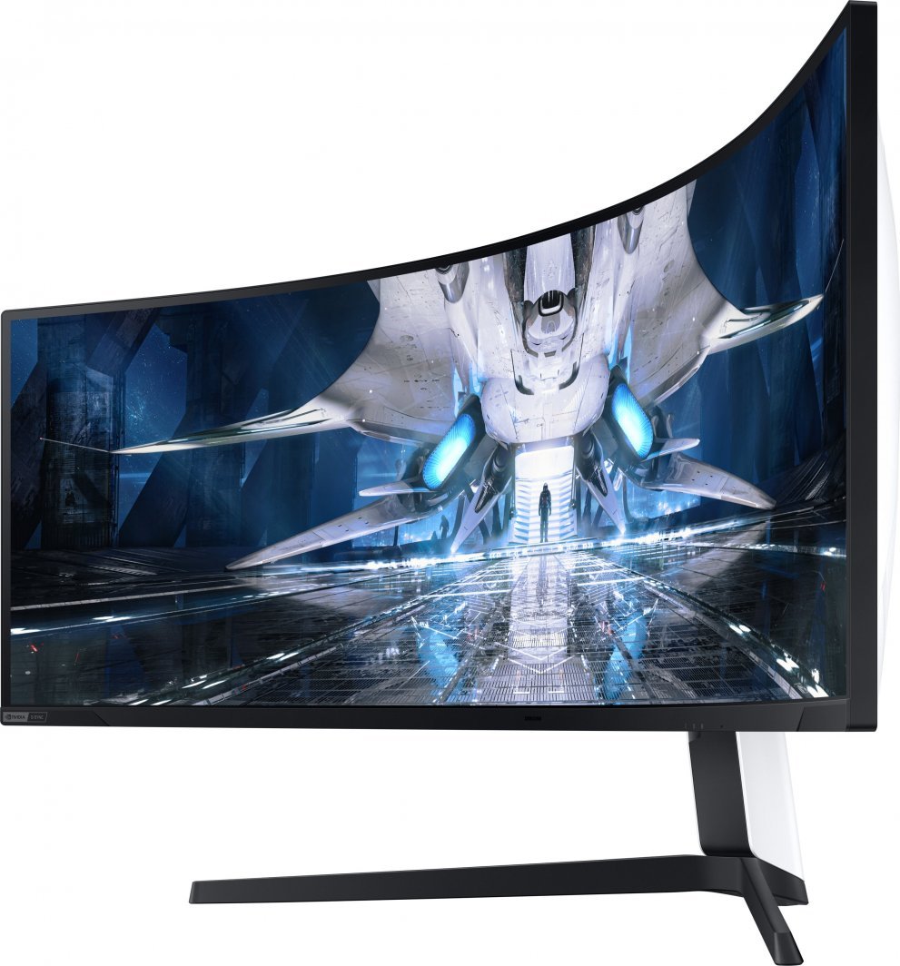 Monitor Samsung Odyssey G9 NEO, 49" LED, DQHD, i bardhë / zi