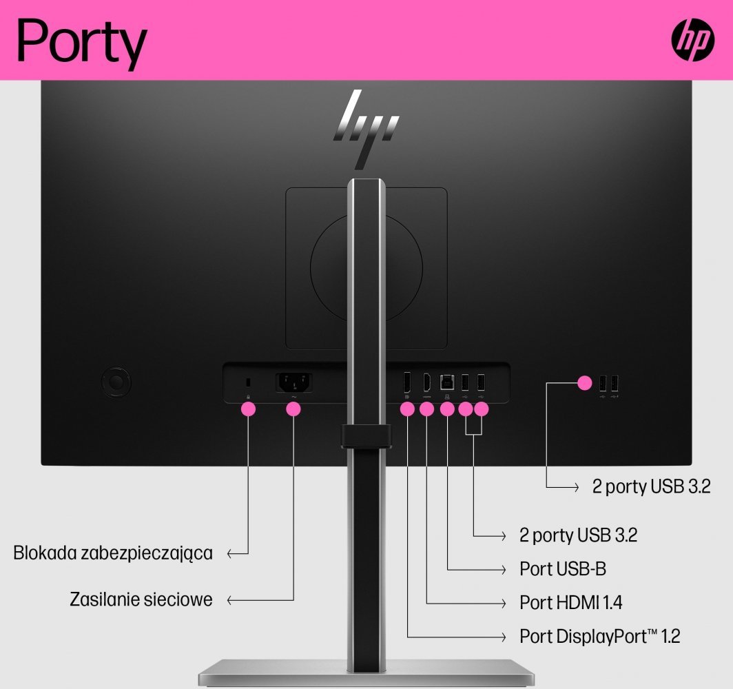 Monitor HP E24T G5, 23.8'', 1920 x 1080, i zi