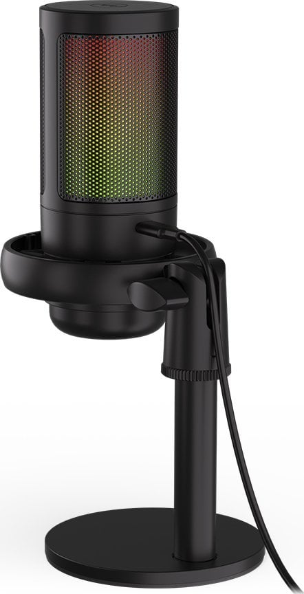 Mikrofon tavoline Krux Epic 1000S KRXC007, USB C, me RGB, i zi