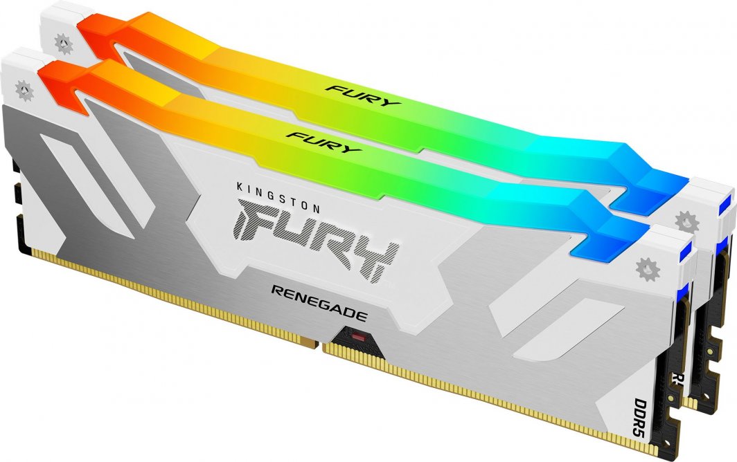 Memorie Kingston Fury Renegade RGB, DDR5, 64 GB, 6000 MHz, CL32, KF560C32RWAK2-64