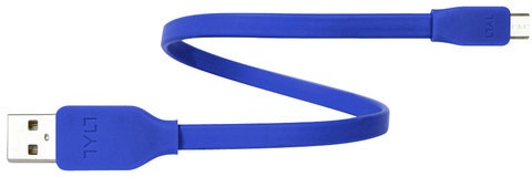 Кабел TYLT SYNCABLE - GEN II Micro, Micro USB (30cm), сина боја