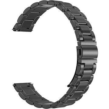 Rrip metalik për smartwatch Eternico Elegance Metal Pro, 20mm, Quick Release, i zi