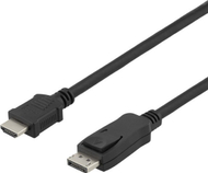 Kabllo video Xavax 00110012, DisplayPort 1.2, 2m, e zezë