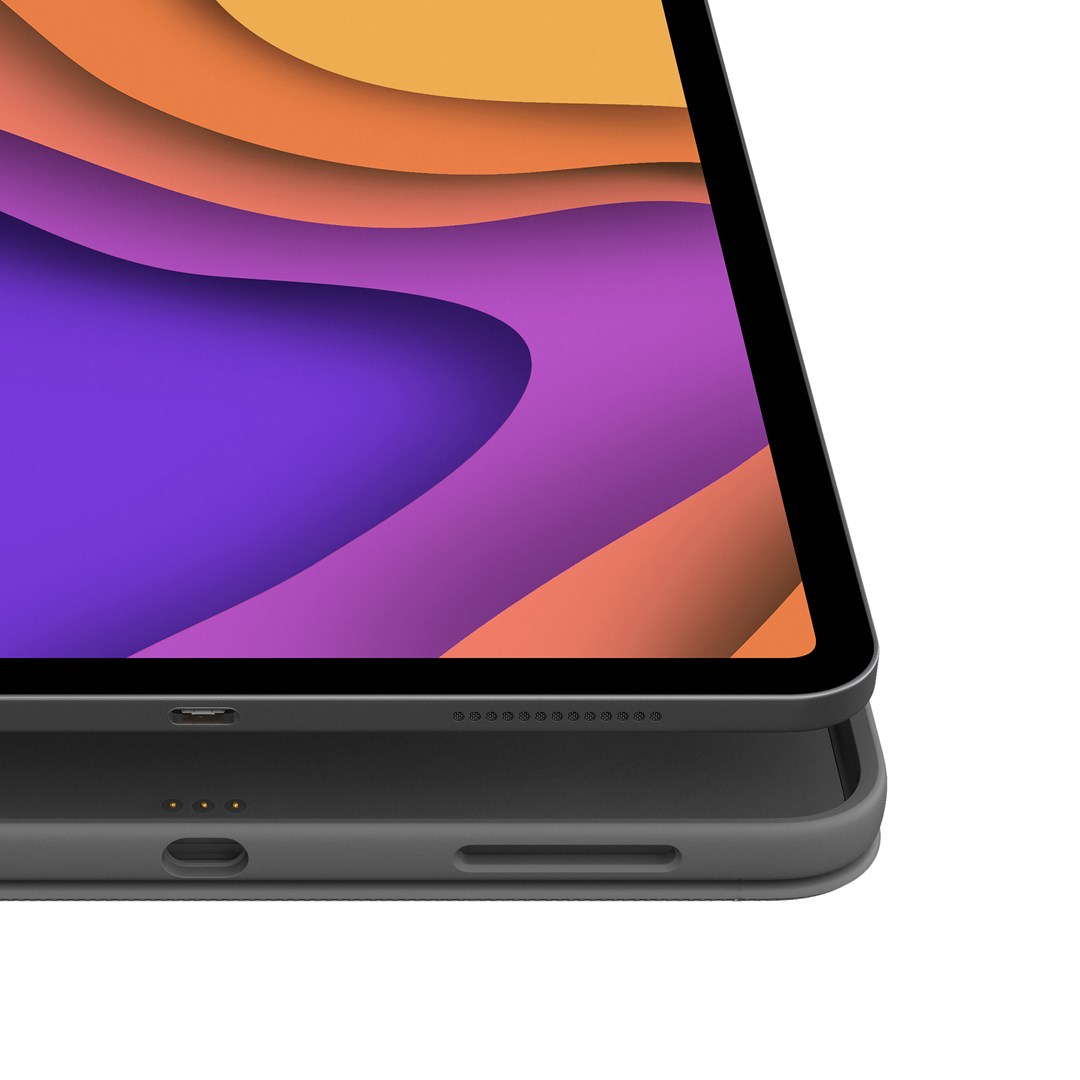 Mbështetëse tastiere për iPad Air (4th & 5th Gen) Logitech Folio Touch, e hirtë