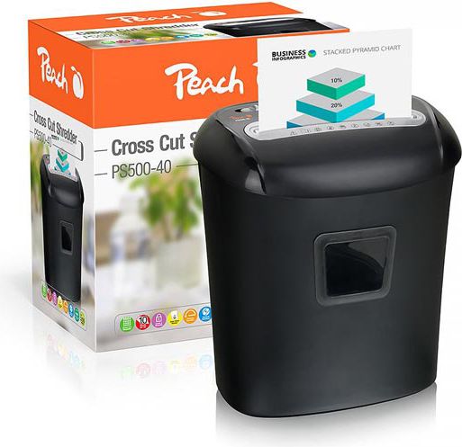 Makinë copëtimi Peach PS500-40, P-4, 21L, 380W, e zezë