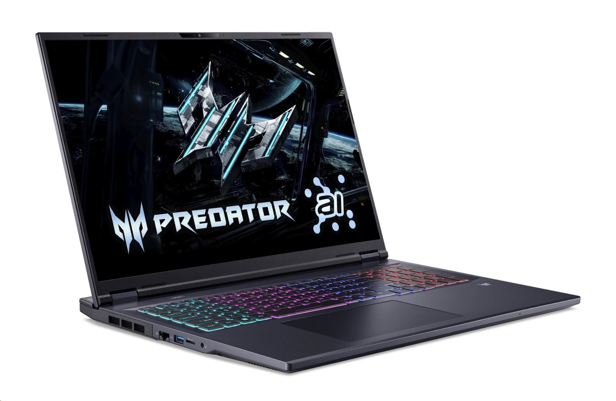 Laptop Acer Predator Helios Neo 18 AI (PHN18-72), 18", Intel Core Ultra 9 275HX, 32GB RAM, 1TB SSD, NVIDIA RTX 5060, i zi