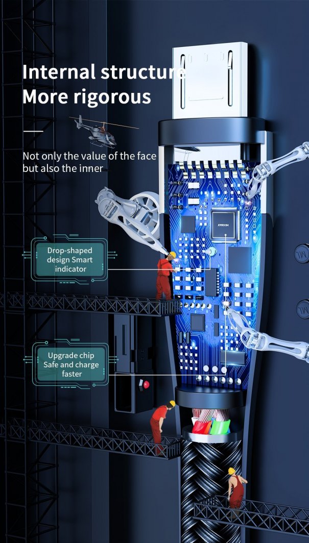 Kabllo USB Joyroom S M411, USB A në microUSB, 1.2m, i zi