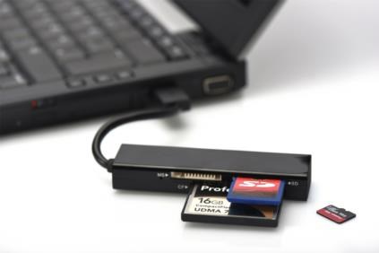 Lexues kartash Ednet USB 3.0 Multi Card Reader, i zi