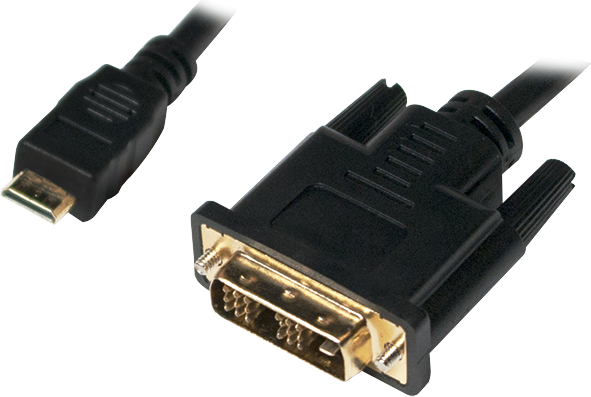 Kabllo HDMI Mini në DVI-D LogiLink CHM004, 2m, i zi