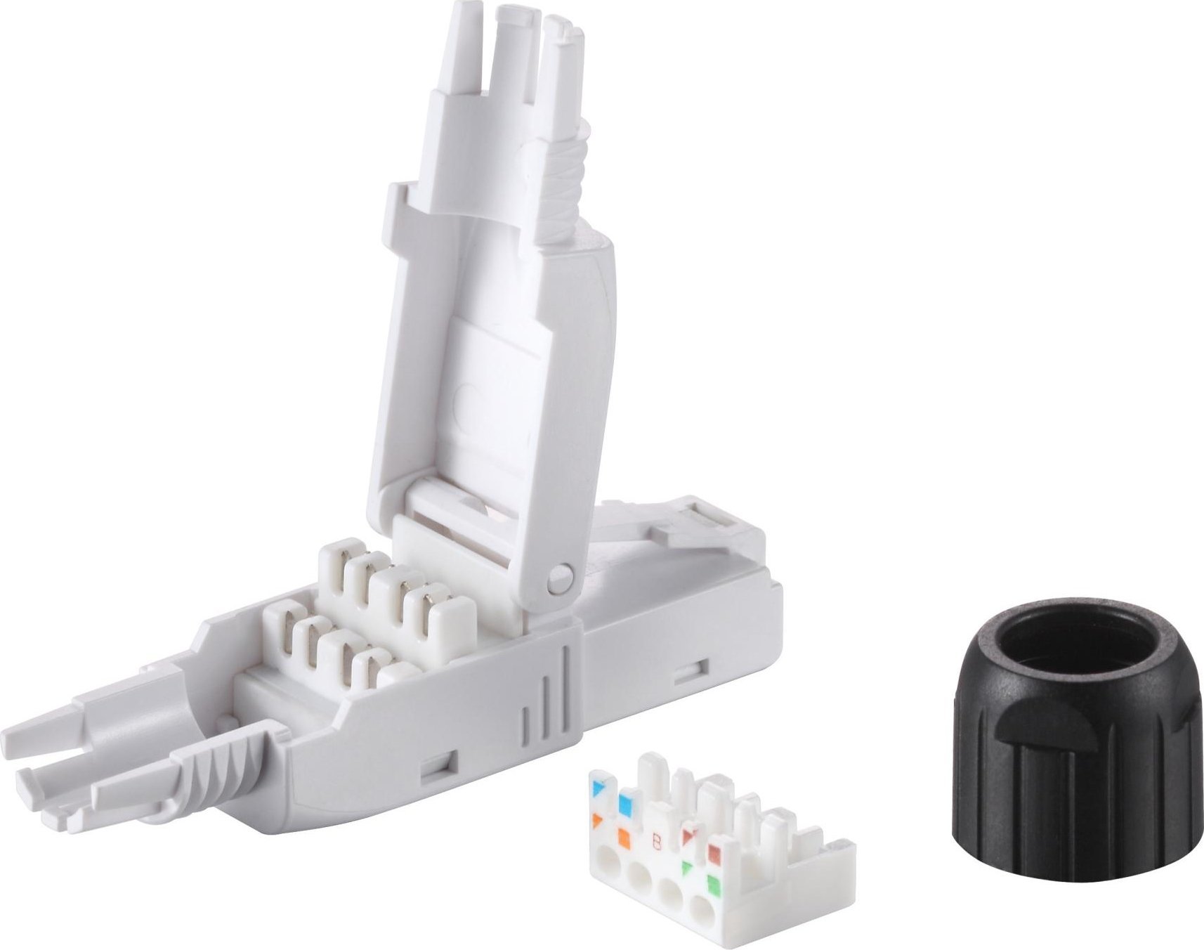 Konektor rrjeti Equip RJ45 Cat.6A, pa vegla, set 5 copë, transparent