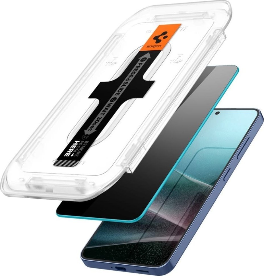 Xham mbrojtës Spigen Glas TR EZ Fit HD Privacy, 2 copa, Samsung Galaxy S25 Plus S24 Plus