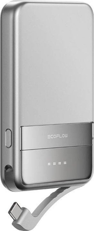Power bank EcoFlow EF-RAPID5000-EU, 5000mAh, karikim wireless Qi2, i zi