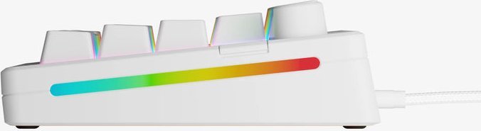 Гејминг тастатура Glorious GMMK 3 65%, механичка со кабел, линеарна, бела