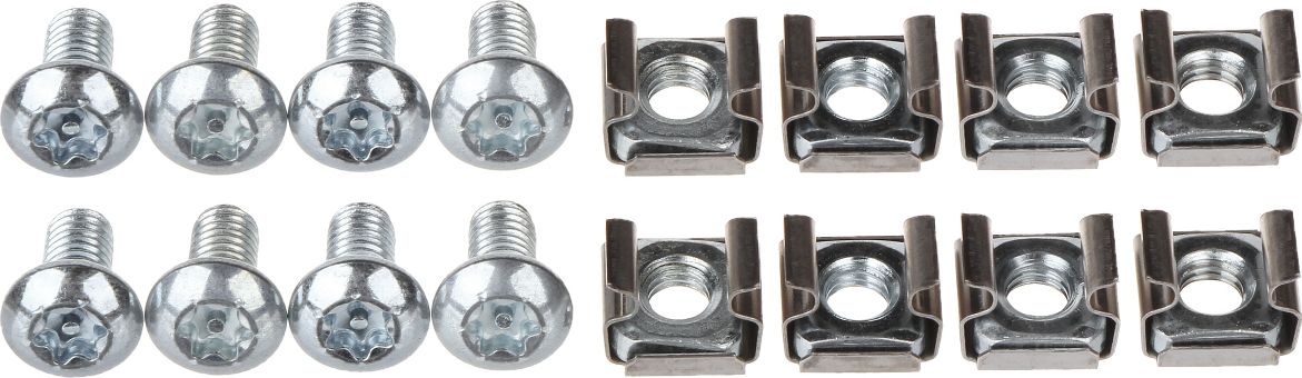 Rafte RACK Delta Shelf P19-2U/356, 19", 2U, 356mm, set 2 copë, të zinj