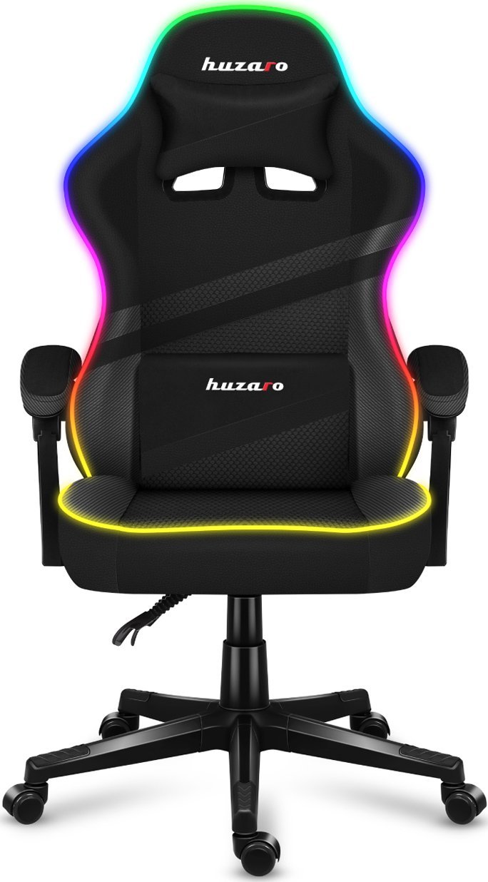 Karrige gaming Huzaro Force 4.4 RGB, LED, e zezë