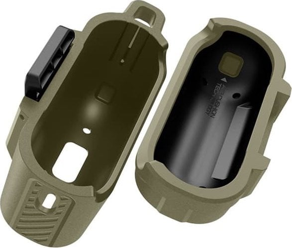 Mbështjellëse Spigen Lock Fit për Apple AirPods Pro 1 2, matte, khaki