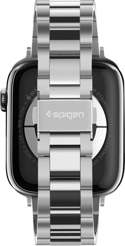 Rrip dore Spigen Modern Fit për Apple Watch 1 5, 38 40mm, metalik, argjendtë