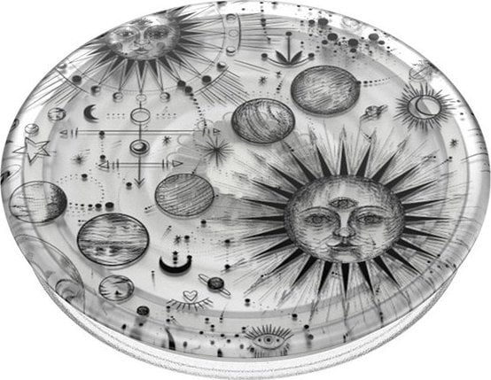 Mbajtëse telefoni PopSockets PopGrip Plant Cosmic Sun, 2 në 1, ngjyrë shumëngjyrëshe