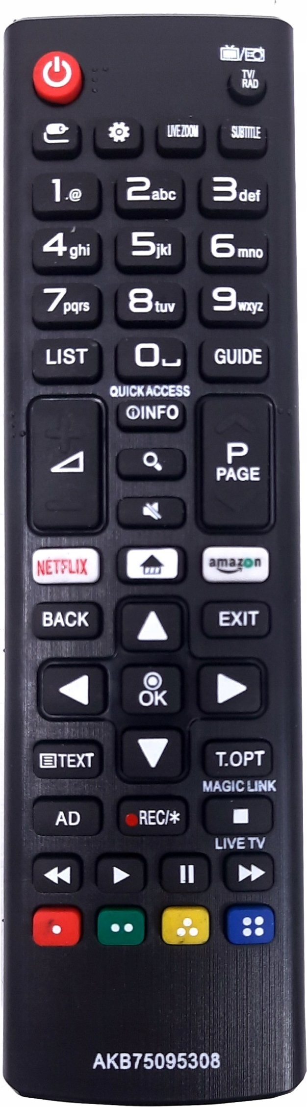 Telekomandë universale për TV LG Smart, zëvendësuese, e zezë