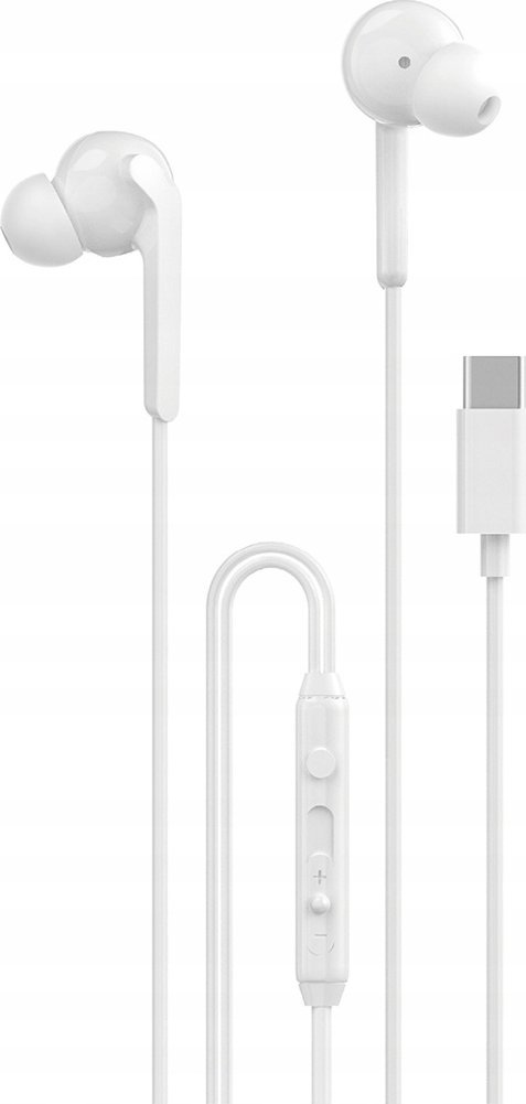 Kufje me kabllo Dudao X3C+, USB-C, 1.2m, të bardha