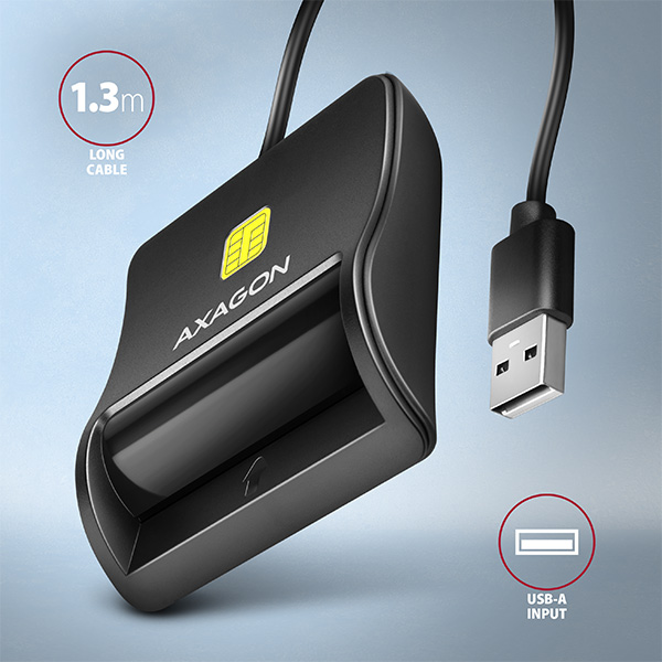 Lexues i kartave AXAGON CRE-SM3N, USB-A, 1.3, i zi