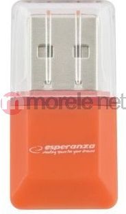 Lexues për kartë memorie Esperanza EA134O USB 2.0, portokalli