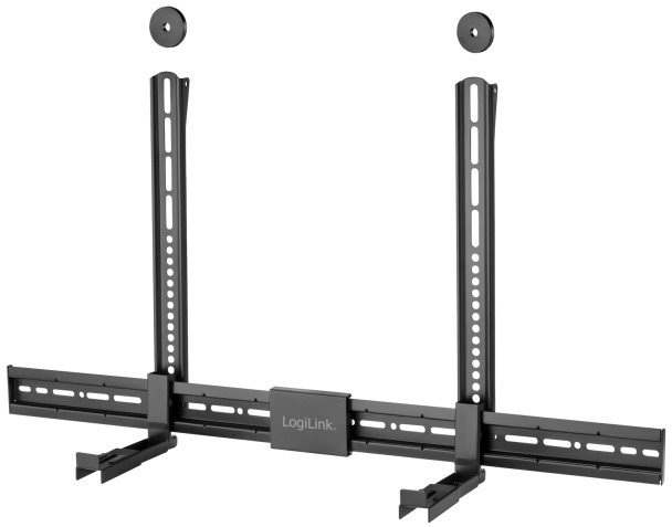 Mbajtëse soundbar LogiLink Soundbar Mount, universale, gjerësi 86-155mm, e zezë