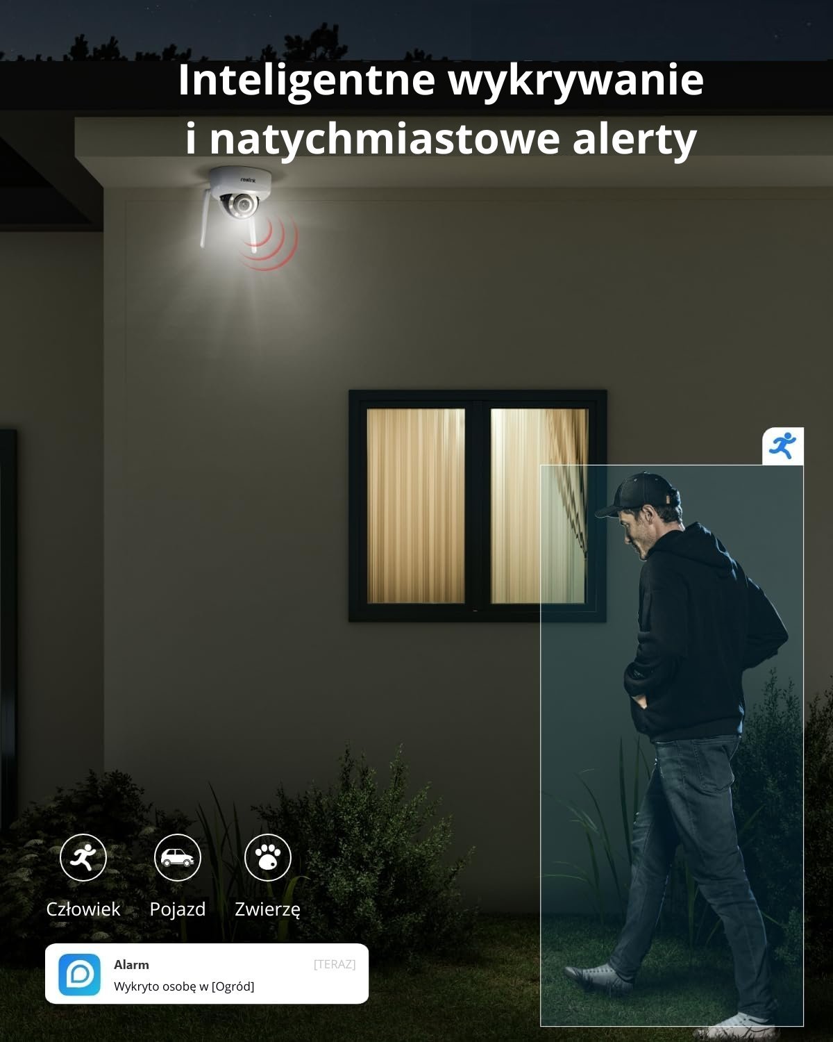 Kamerë sigurie Reolink W437, 4K Ultra HD, zmadhim optik 5x, e bardhë