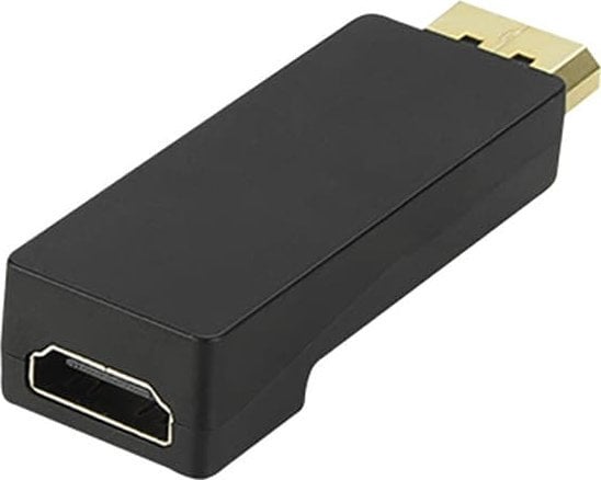 Adapter HDMI në DisplayPort, konvertues video audio, i zi