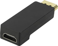 Adapter HDMI në DisplayPort, konvertues video audio, i zi