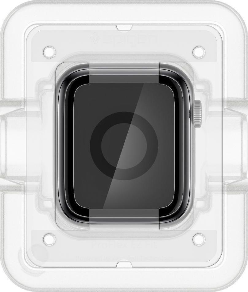 Xhama mbrojtës Spigen EZ Fit për Apple Watch 4/5 (40mm), me kornizë të zezë