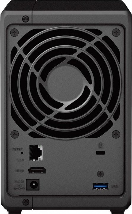 Recorder NVR Synology DVA1622, analizë video me AI, dalje HDMI, i zi