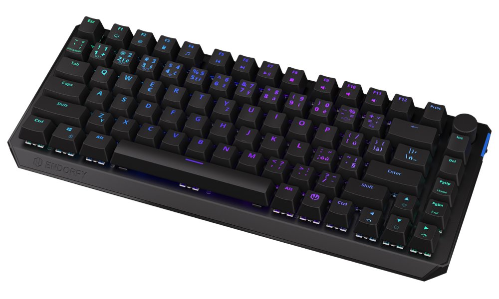 Tastierë Endorfy Thock 75% Wireless, CZ/SK, e zezë